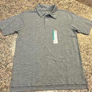 🌺 NWT Boys gray short sleeve polo.